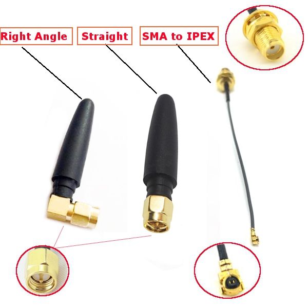 1-PCS-433MHZ-5cm-Short-SMA-Antenna-14cm-SMA-To-IPEX-Adatper-Extend-Cable-For-RC-Model-1100994
