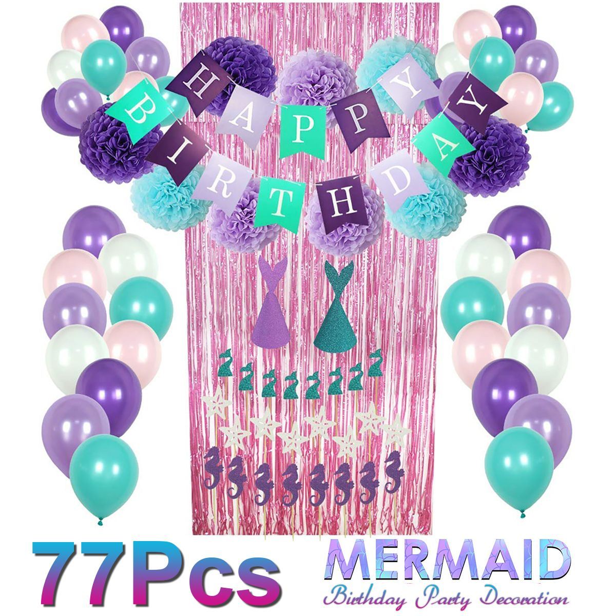 77pcs-Mermaid-Party-Supplies-Party-Decorations-for-Girls-Birthday-Party-Baby-Shower-Decoration-1638705