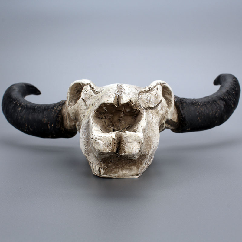 Halloween-Long-horn-Skull-Resin-Cow-Skull-Sculpture-Statue-Wall-Decorations-Horns-Wall-Mount--Home-B-1636955