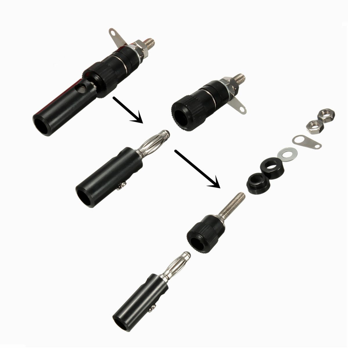 DANIU-50-Pairs-4mm-Terminal-Banana-Plug-Socket-Jack-Connectors-Instrument-Light-Tools-Black-and-Red-1358118