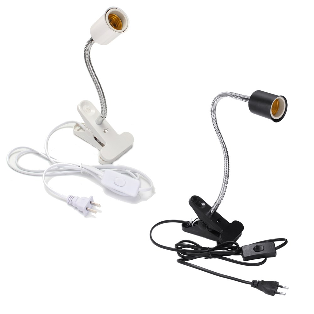 10CM-E27-Flexible-Pet-LED-Light-Lamp-Bulb-Adapter-Holder-Socket-with-Clip-On-Off-Switch-EU-US-Plug-1309591