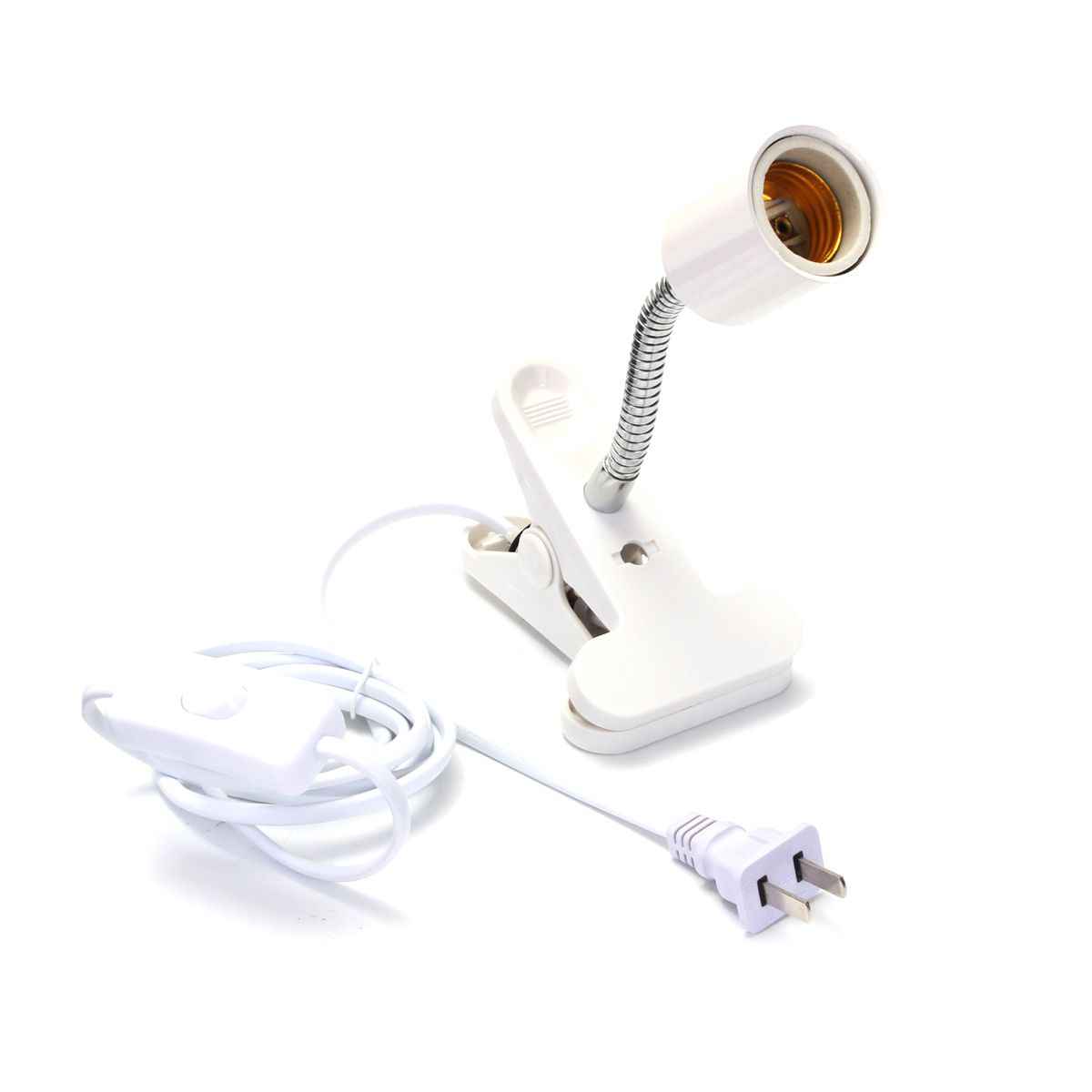 10CM-E27-Flexible-Pet-LED-Light-Lamp-Bulb-Adapter-Holder-Socket-with-Clip-On-Off-Switch-EU-US-Plug-1309591