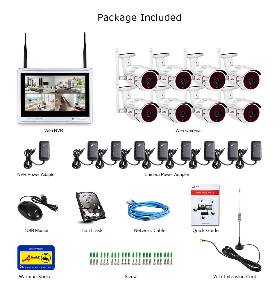 ANRAN-1080P-8CH-Wireless-Audio-Record-Surveillance-Camera-System-IP-Camera-Outdoor-Night-Vision-CCTV-1473849