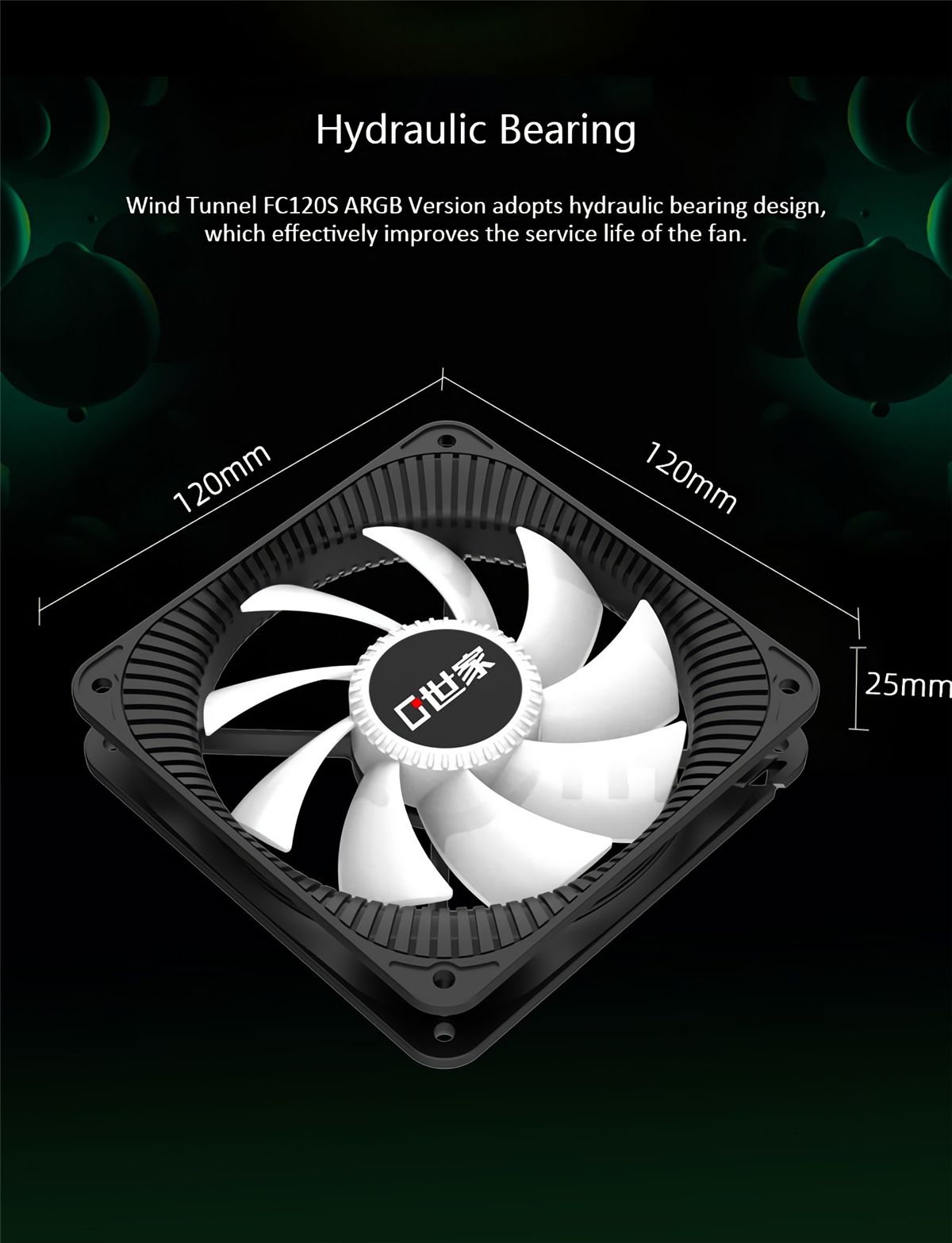 12cm-ARGB-Cooling-Fan-Smart-4Pin-PWM-Chassis-Cooler-Desktop-Computer-Case-CPU-Silent-Radiator-Wind-T-1767082