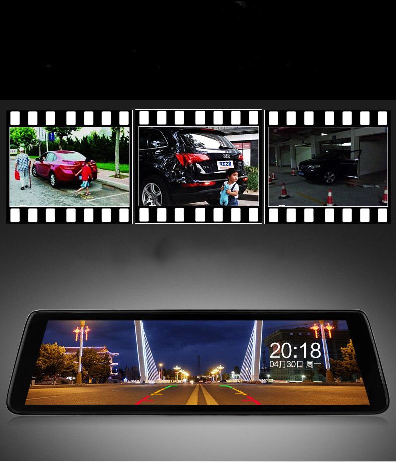 10-Inch-1080P-Full-Touch-Screen-HD-Car-Rearview-Mirror-DVR-Night-Vision-Double-Lens-Reversing-Image-1387140