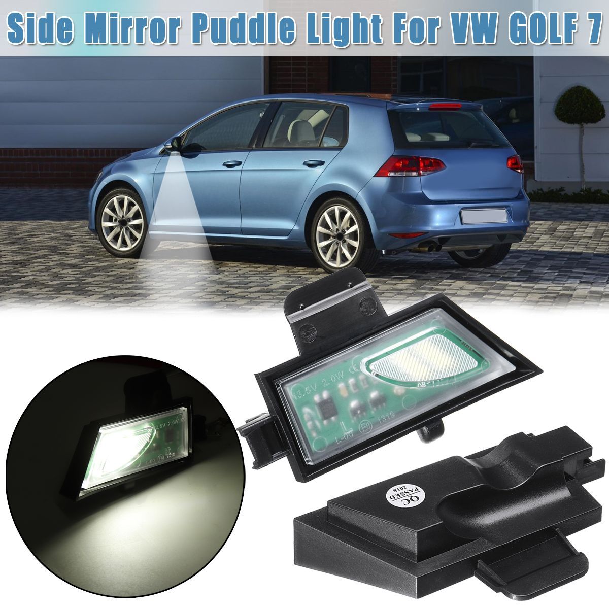 2Pcs-Car-Side-Under-Mirror-Light-Puddle-Light-For-VW-GOLF-7-1659858