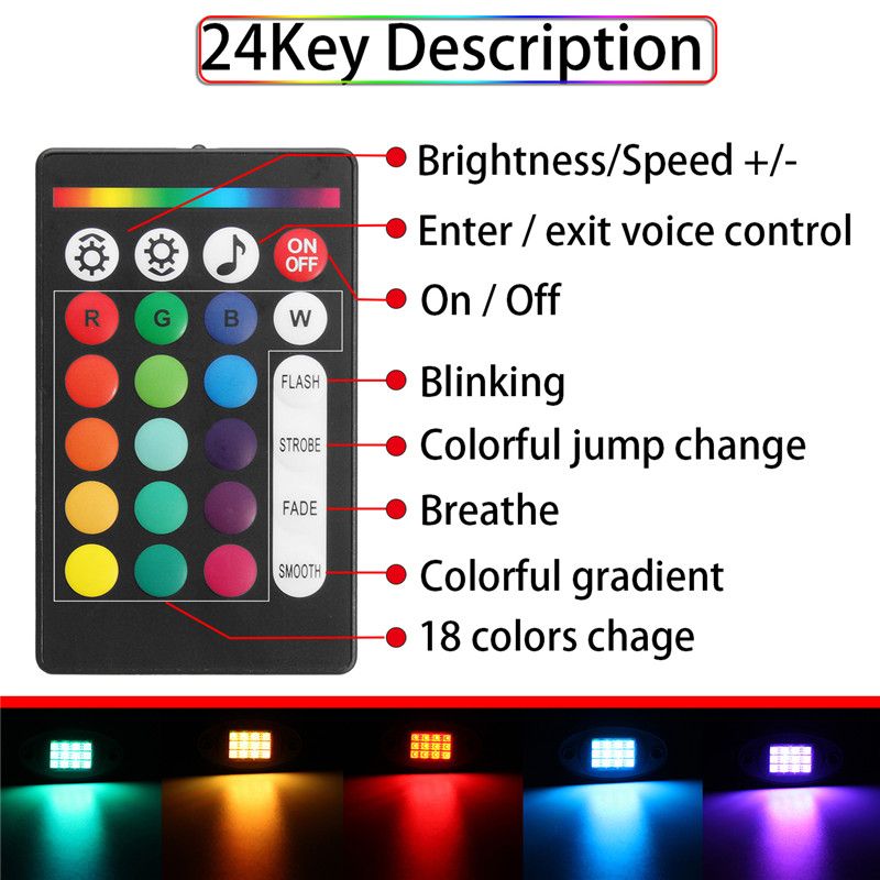 6Pcs-Universal-Colorful-RGB-LED-Car-Rock-Lights--RF-Dual-Remote-Control-5050-72-Led-Waterproof-IP68--1537833