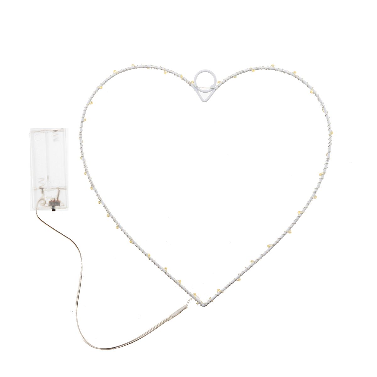 LED-25x25-Shaped-Hanging-Decorations-Lights-Illuminative-Heart-Star-Fairy-Battery-Powered-1635909