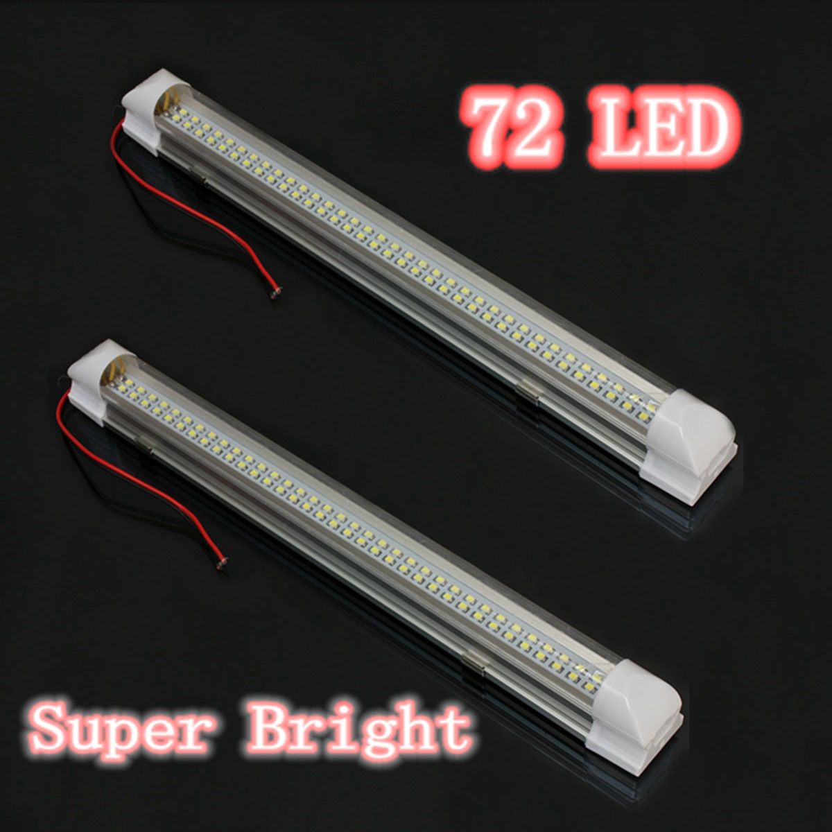 Universal-Interior-34cm-LED-Light-Strip-Lamp-White-2Pcs-with-ONOFF-Switch-for-Car-Auto-Caravan-Bus-1406588