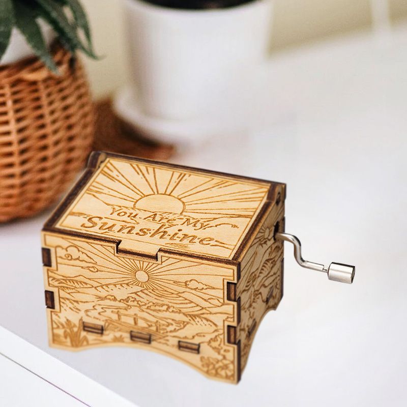 -YOU-ARE-MY-SUNSHINE---Hand-Cranked-Operated-Wood-Music-Wooden-Box-Kids-Gift-1651604