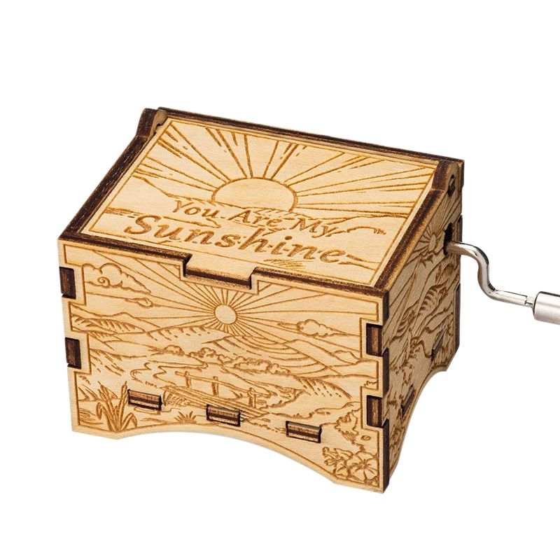 -YOU-ARE-MY-SUNSHINE---Hand-Cranked-Operated-Wood-Music-Wooden-Box-Kids-Gift-1651604