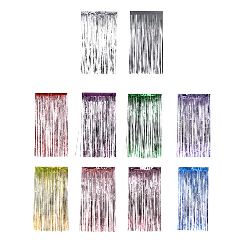 1-x-2M-Metallic-Foil-Fringe-Door-Curtains-PartyChristmasBirthdayWedding-Photo-Booth-Props-Backdrop-D-1537667
