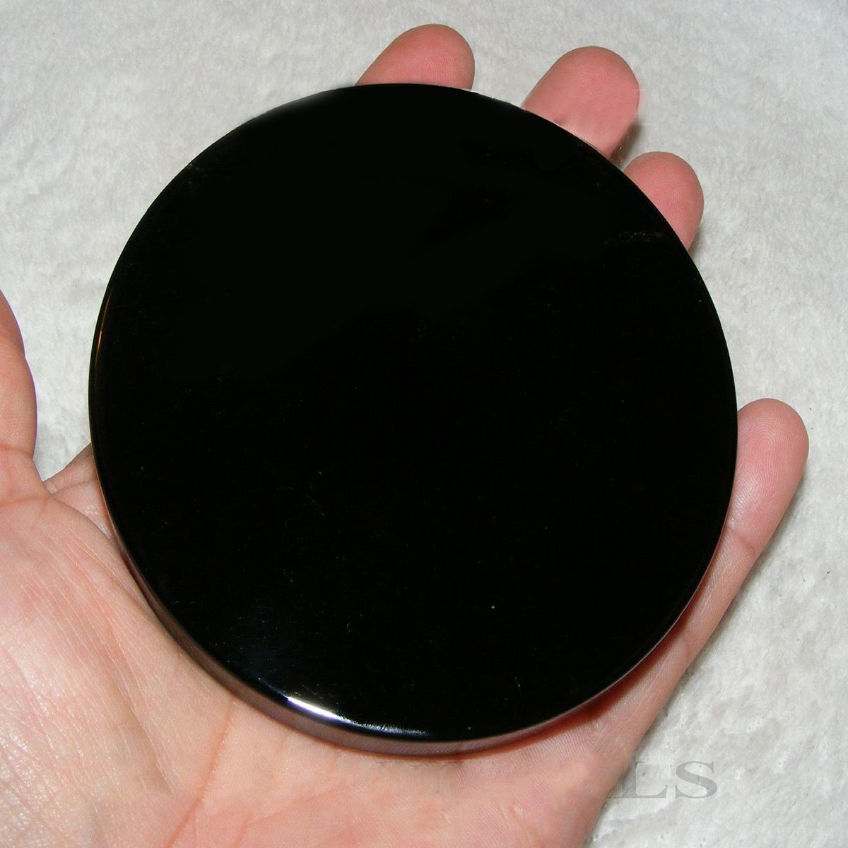 100mm-Black-Obsidian-Scrying-Mirror-Crystal-Crystals-Seconds-Gemstone-Mineral-1455687