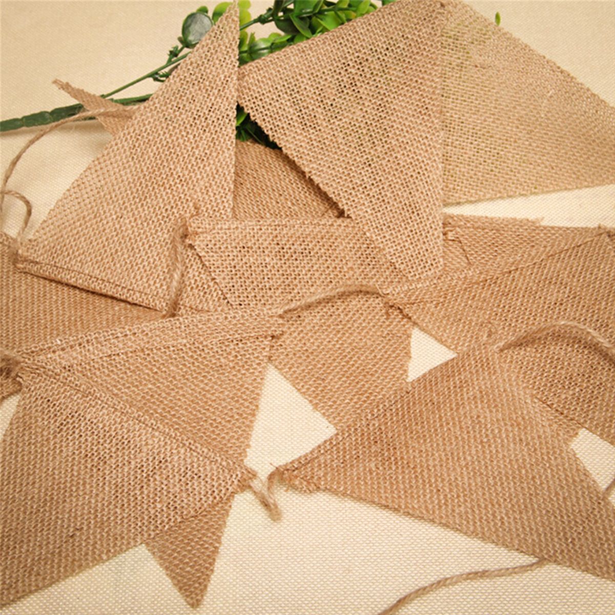 10M-48-Flags-Party-Banner-Flag-Jute-Hessian-Burlap-Bunting-Wedding-Decorations-1304968