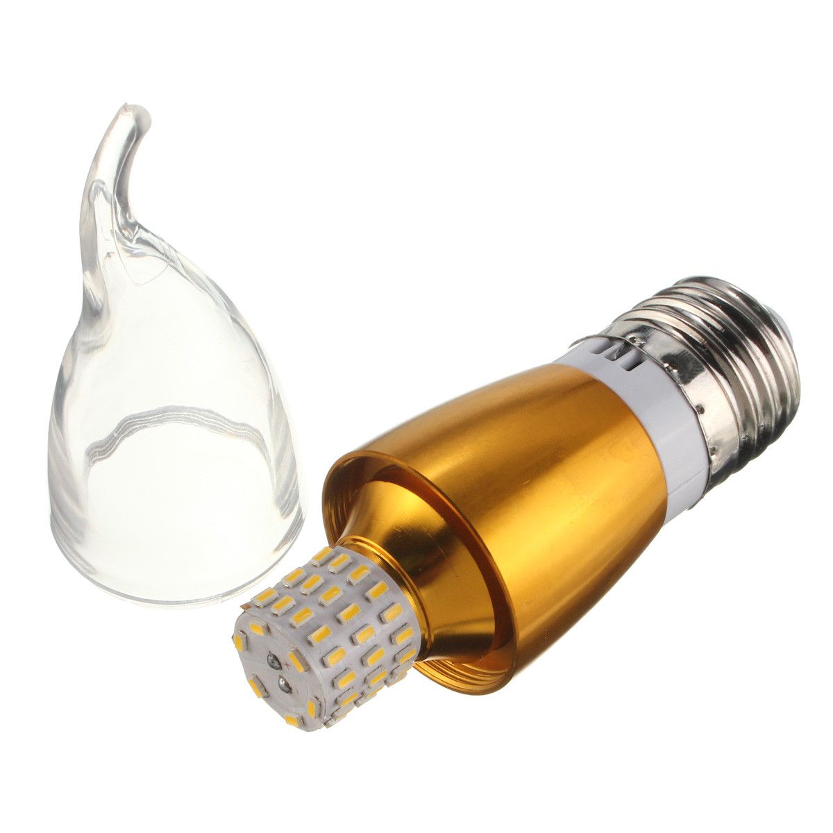 Dimmable-E27-E14-E12-60-SMD-3014-580LM-LED-Candle-Bulb-Golden-Glass-Warm-White-White-Lamp-AC-110V-1041641