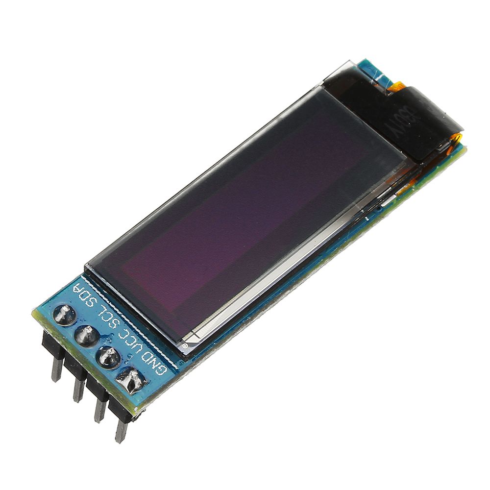 Geekcreit-091-Inch-128x32-IIC-I2C-Blue-OLED-LCD-Display-DIY-Module-SSD1306-Driver-IC-DC-33V-5V-1140506