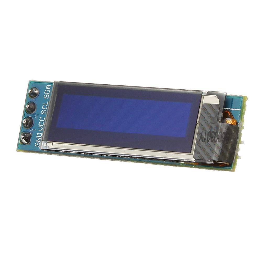 Geekcreit-091-Inch-128x32-IIC-I2C-Blue-OLED-LCD-Display-DIY-Module-SSD1306-Driver-IC-DC-33V-5V-1140506