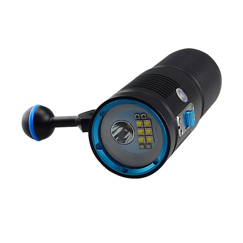 2-in1-HOOZHU-V40D-Underwater-100m-11x-LED-Bulbs-4500LM-4Modes-Diving-Light-Dive-Flashlight-Suit--LED-1312668