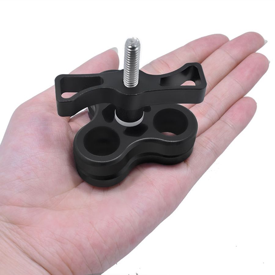 3-Hole-Underwater-Butterfly-Clip-Bracket-Holder-for-Diving-Light-Arms-Camera-Arm-Diving-Flashlight-1404377