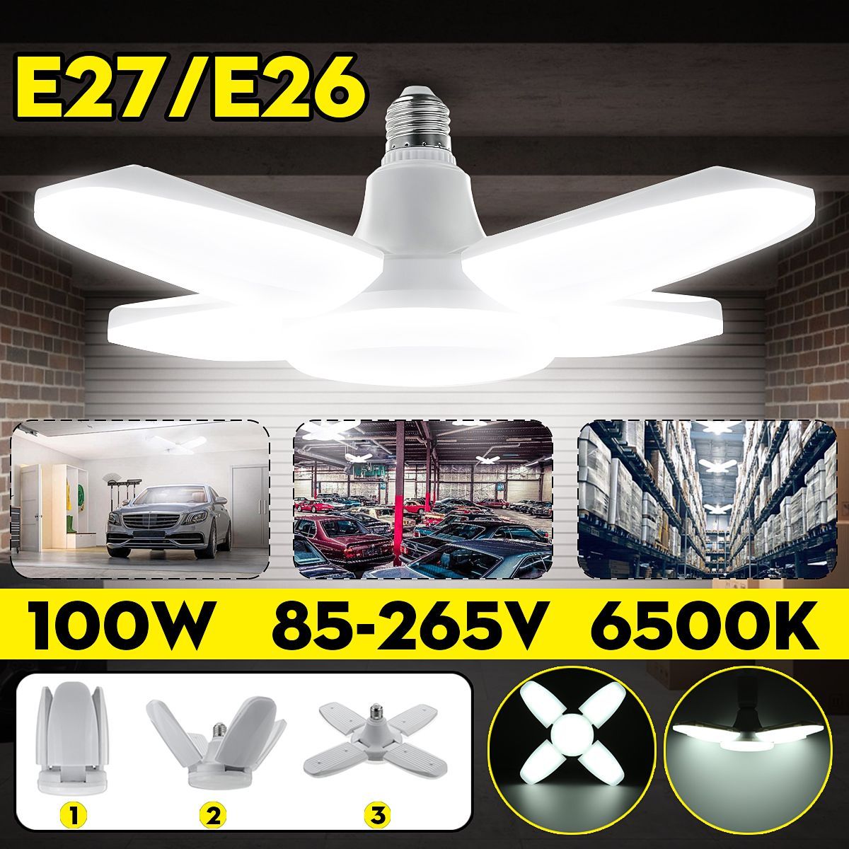 100W-E26E27-Foldable-235LED-Garage-Light-Bulb-Mining-Workshop-Supermarket-Ceiling-Lamp-85-265V-1618202