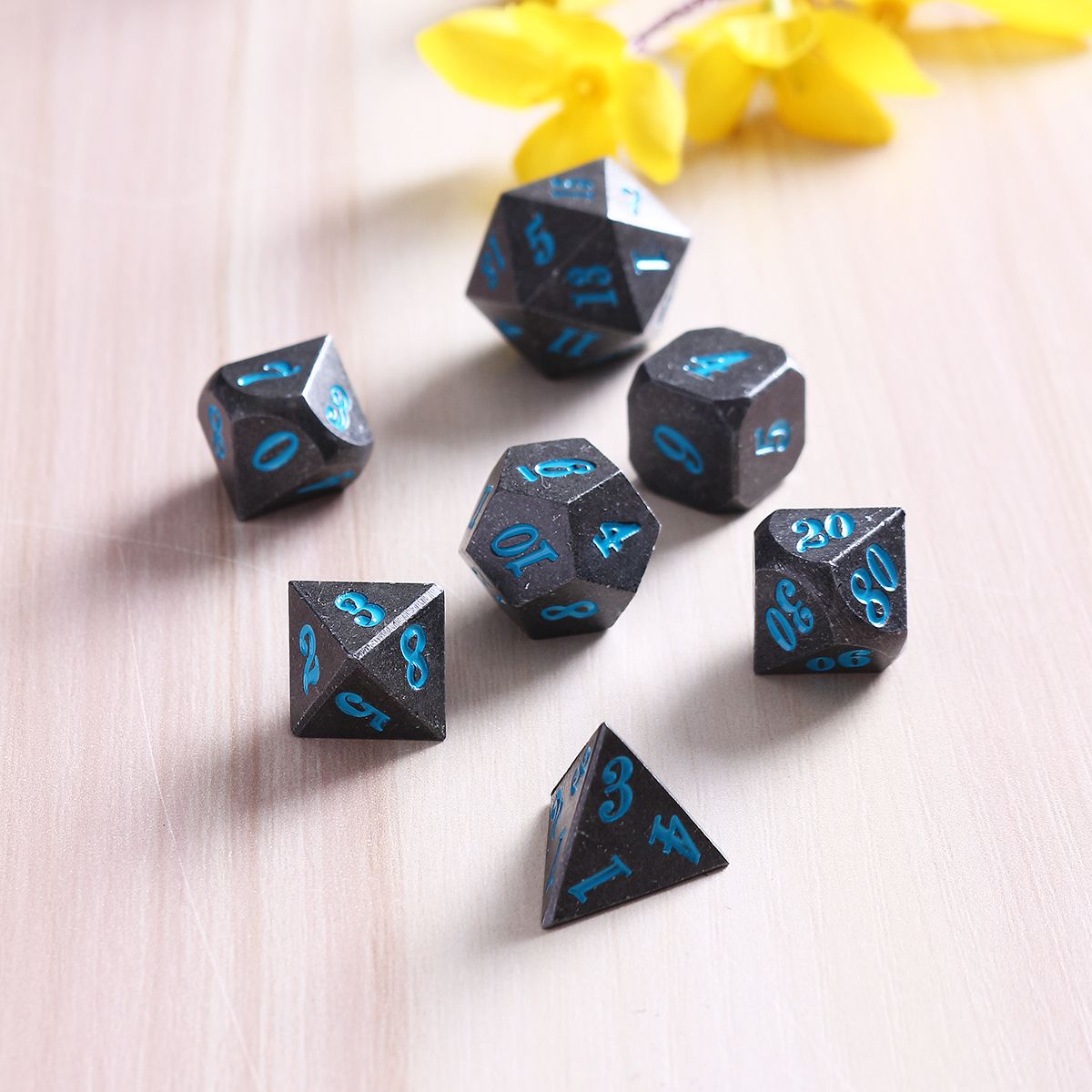 Antique-Metal-7-Pcs-Multisided-Dice-Heavy-Metal-Polyhedral-Dices-Set-w-Bag-1292360