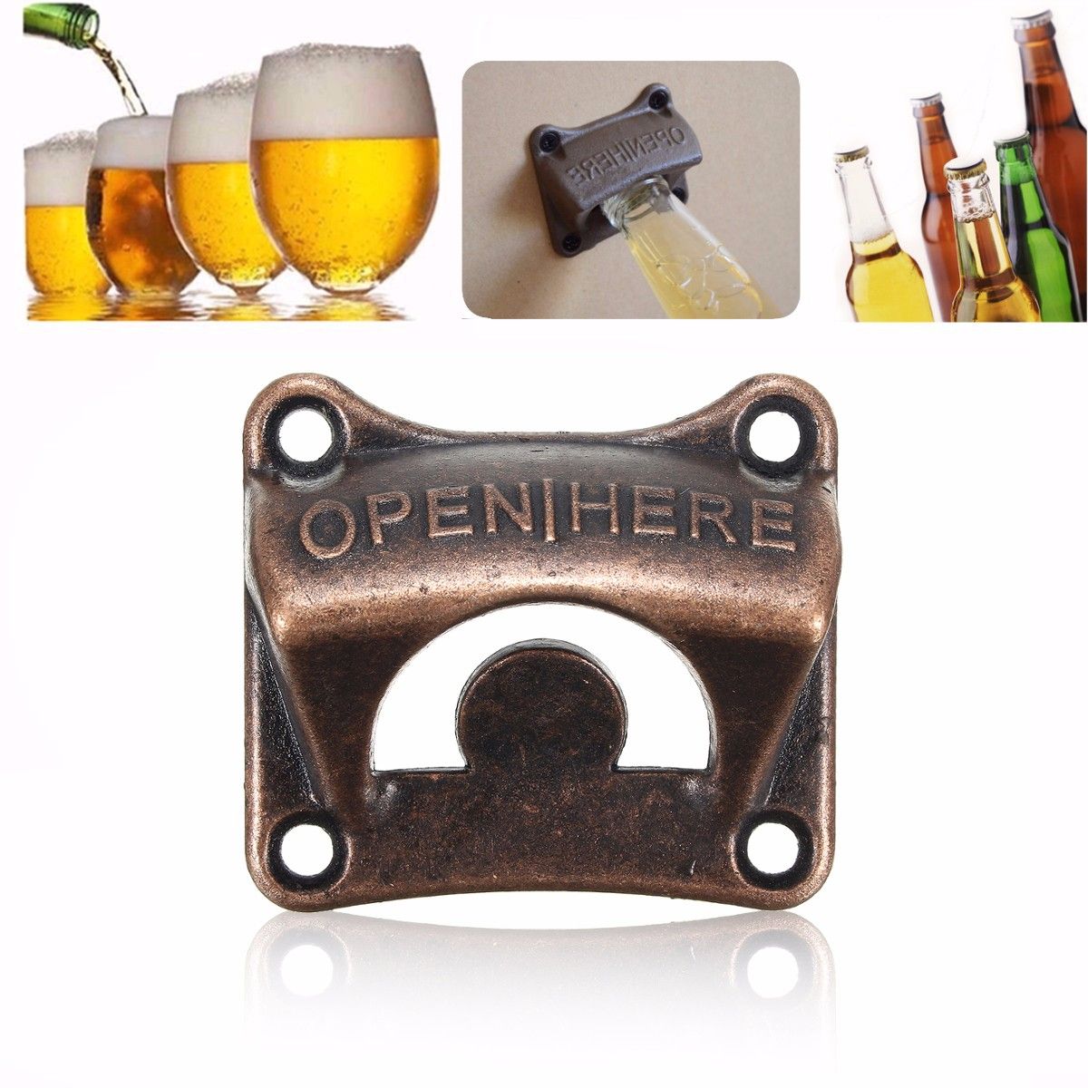 Zinc-Alloy-Vintage-Collectable-Wall-Mounted-Beer-Soda-Bottle-Bar-Opener-1113855