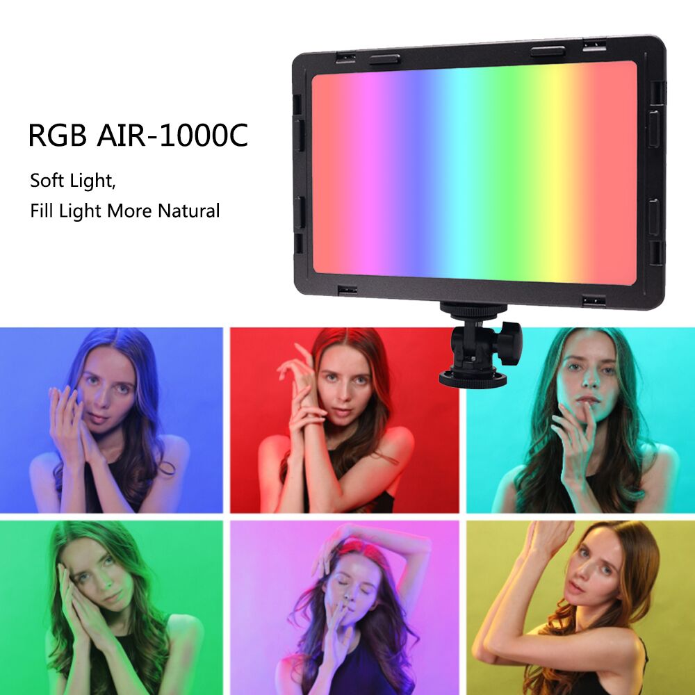Mcoplus-AIR-1000C-CRI-95-RGB-320K-5500K-Dimmable-LED-Video-Light-Fill-Light-Lamp-for-DSLR-Camera-DV--1764786