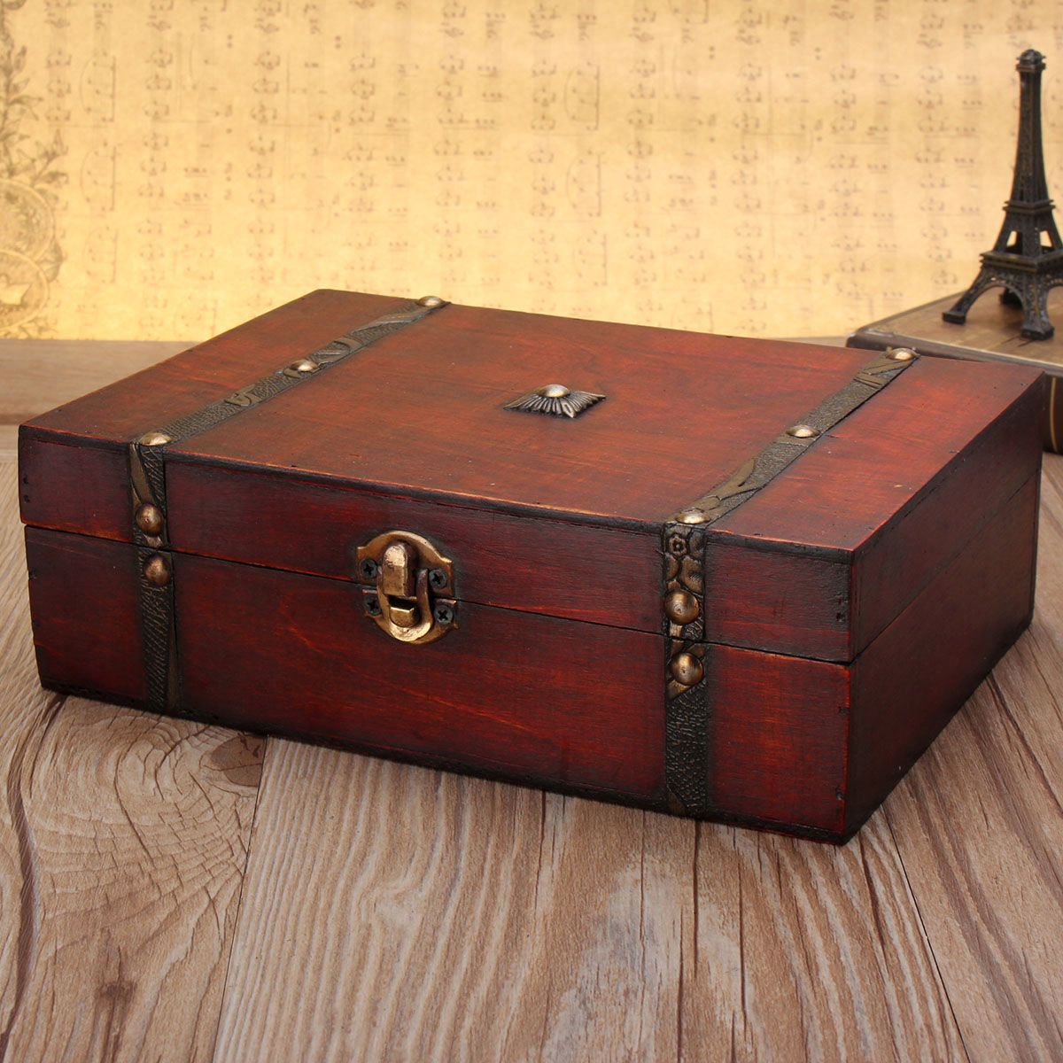 Large-Vintage-Wooden-Storage-Present-Candy-Gift-Box-Wedding-Party-Jewelry-Gift-Big-Box-1035341
