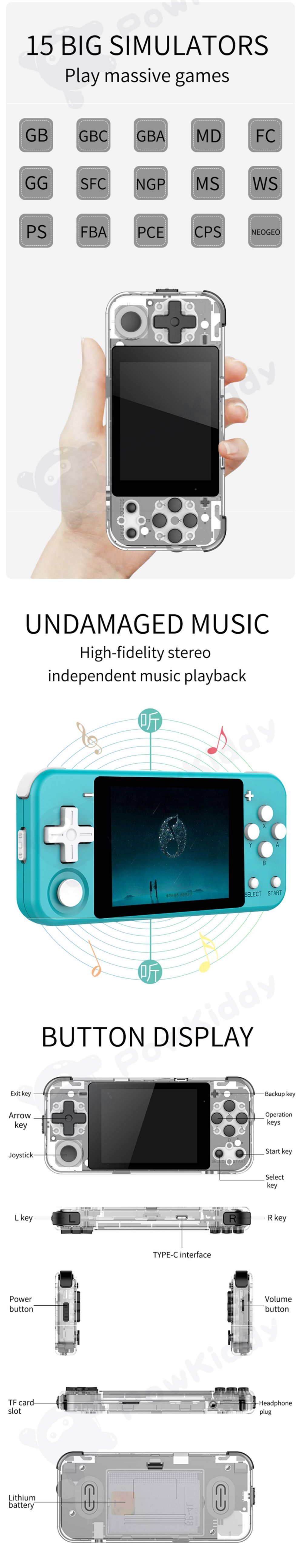 POWKIDDY-Q90-16GB-3-inch-HD-IPS-Screen-Handheld-Retro-Video-Game-Console-Player-15-Simulator-Support-1644020