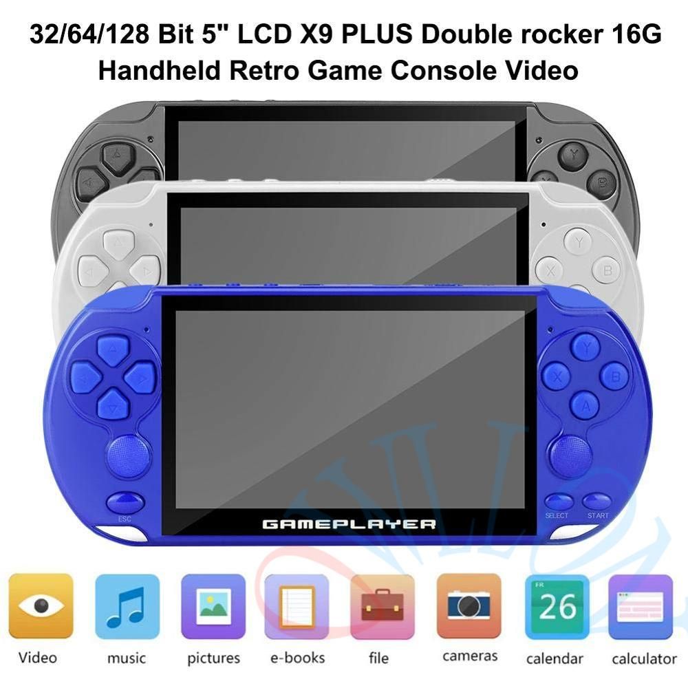 X9-Plus-51inch-HD-LCD-Screen-16GB-128Bit-10000-Games-Handheld-Video-Game-Console-Double-Rocker-MP5-f-1539101