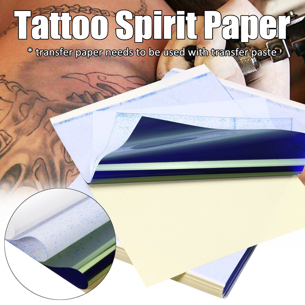 100Pcs-A4-Tattoo-Spirit-Carbon-Papers-Reusable-Thermal-Transfer-Copier-Paper-Stencil-Kits-1364235