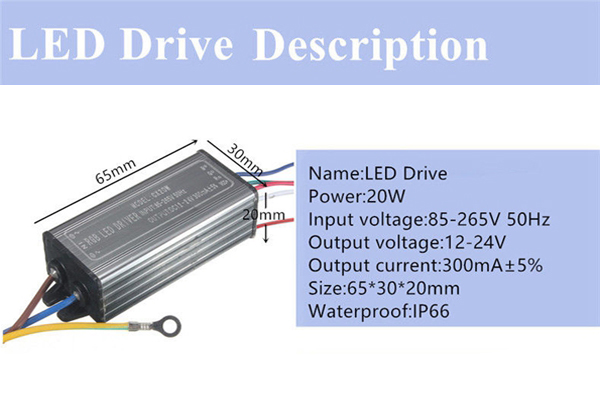 20W-RGB-LED-Chip-Light-Lamp-Driver-Power-Supply-Waterproof-IP66-With-Remote-Control-1053211