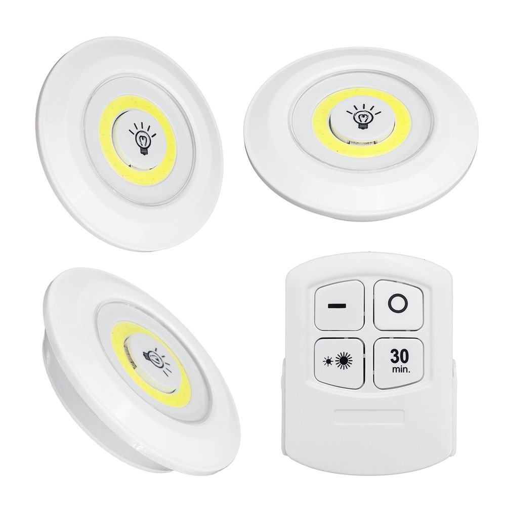 136pcs-LED-Wireless-Stick-On--LED-Tap-Light-Bright-Remote-Battery-Cabinet-Closet-Night-Lamp-1544326