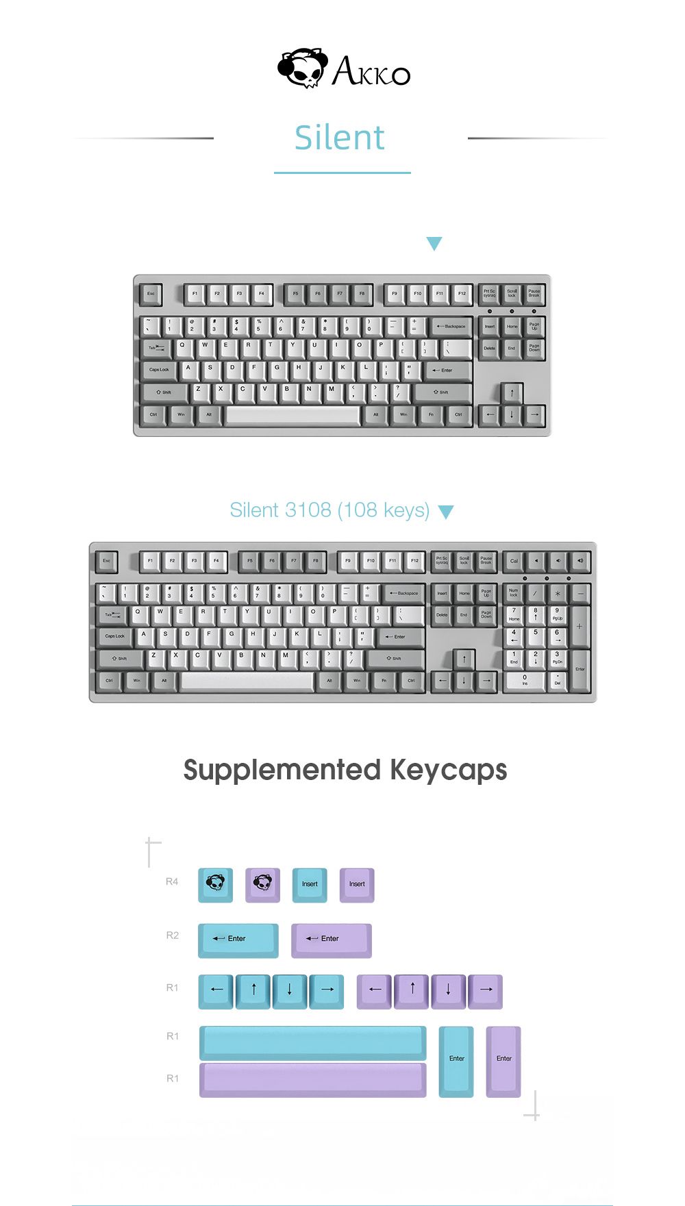 AKKO-3108-V2-Silent-108-Keys-Wired-Mechanical-Keyboard-Morandi-Grey-AKKO-Switch-PBT-Keycap-Gaming-Ke-1728709