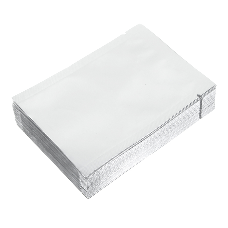 100Pcs-7x10cm-Aluminium-Foil-Open-Top-Bags-Food-Storage-Packaging-Vacuum-Sealer-Bags-1213479