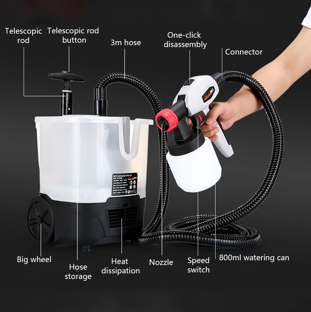 220V-800W-800ML-Cart-Type-Electric-Sprayer-Removable-High-pressure-Airless-Paint-Spray-Tool-1689497