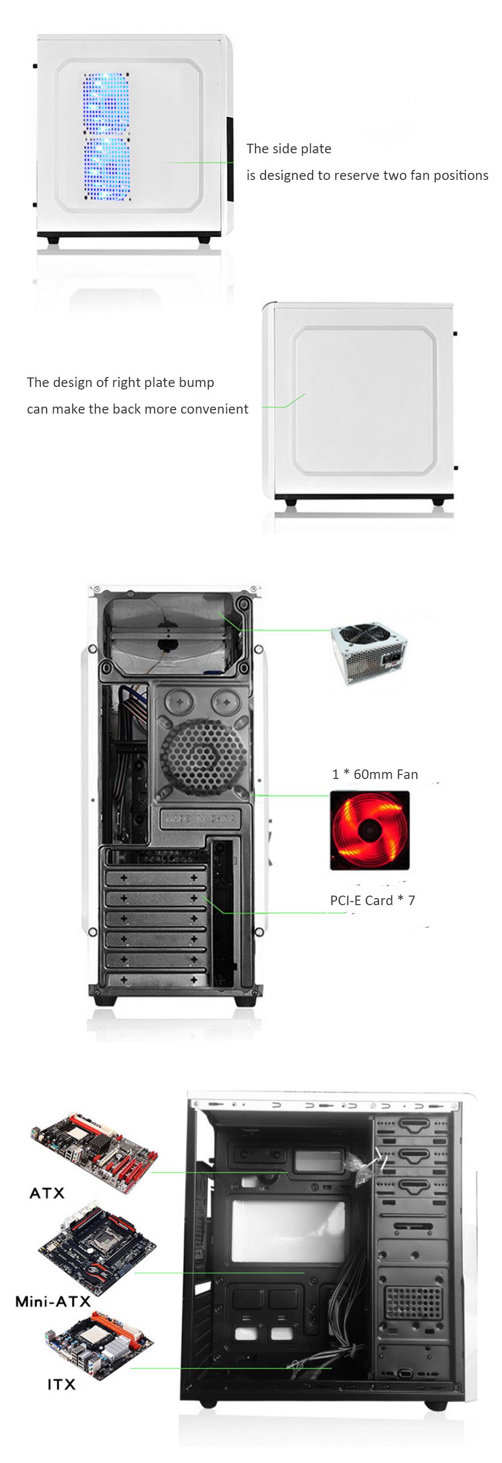 1728-ATX-M-ATX-SPCC-Computer-Case-USB30-400--175--410mm-Desktop-Chassis-Power-Unit-Crust-1600214
