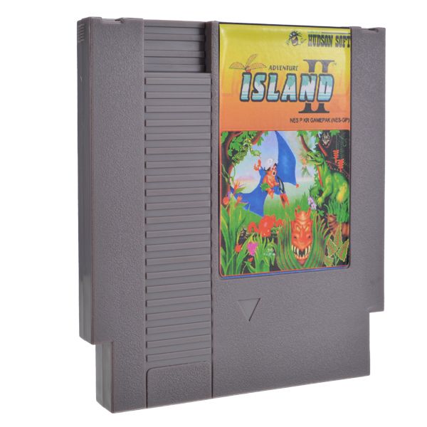 Hudsons-Adventure-Island-II-72-Pin-8-Bit-Game-Card-Cartridge-for-NES-Nintendo-1080356