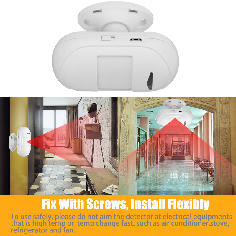 3V-IndoorOutdoor-ABS-Body-Infrared-Security-Motion-Detector-Sensor-360deg-Rotary-1267431