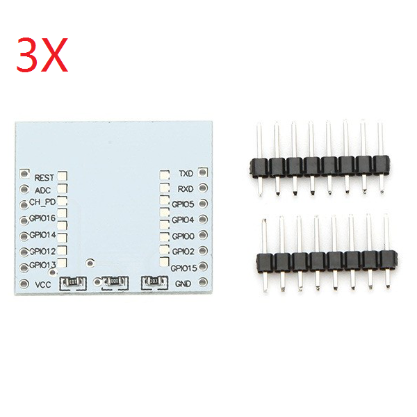 3Pcs-Serial-Port-WIFI-ESP8266-Module-Adapter-Plate-With-IO-Lead-Out-For-ESP-07-ESP-08-ESP-12-1056676