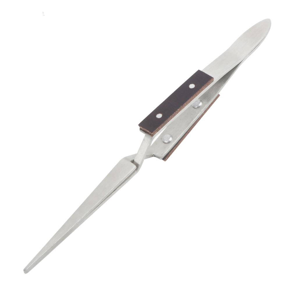 162mm-Cross-Lock-Reverse-Tweezers-With-Straight-Tips-Fiber-Wooden-Grip-for-Craft-Hobby-Jewelry-Model-1685212
