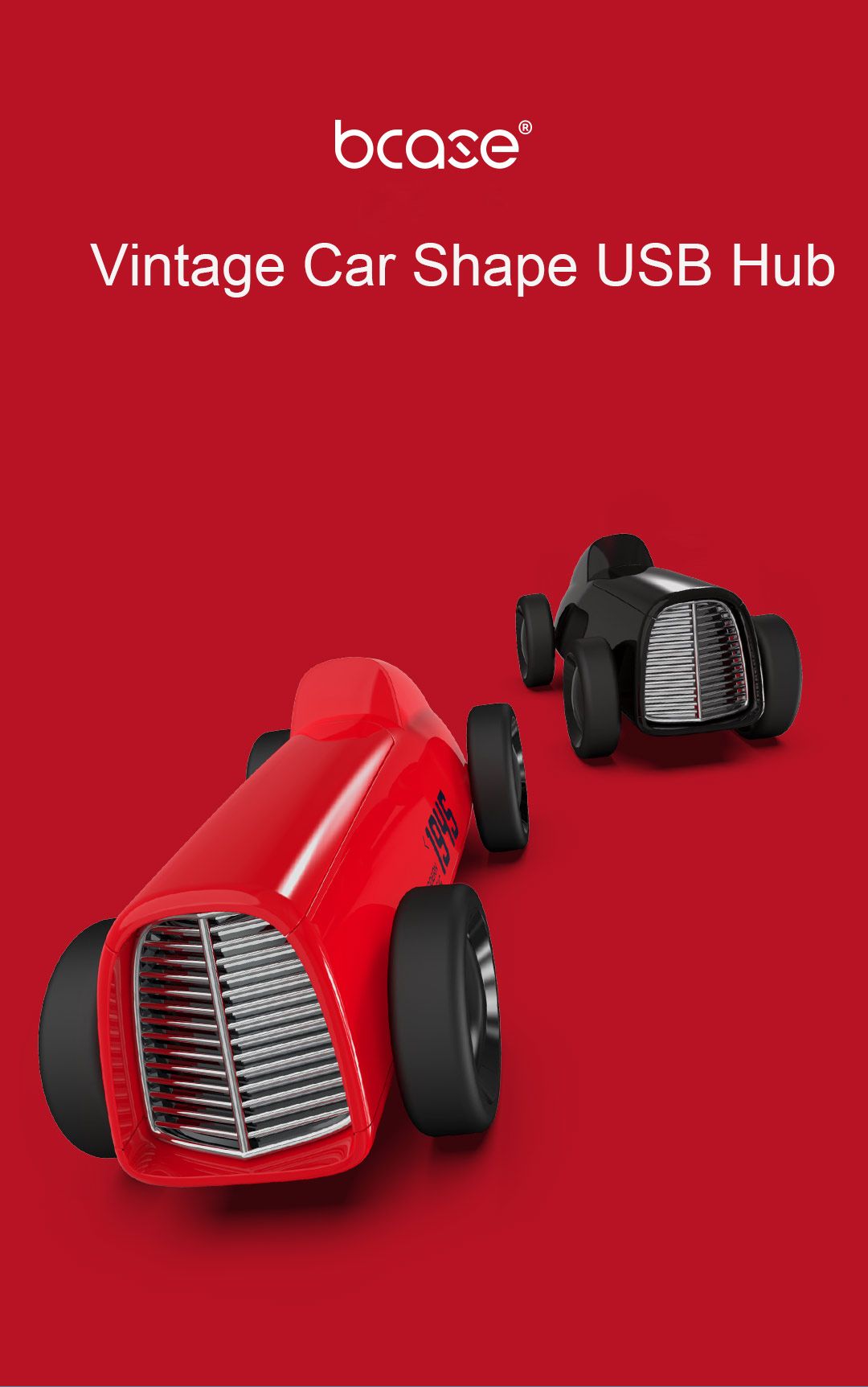Bcase-USB-Hub-Vintage-Car-Shape-Multifunctional-4USB20-5V-2A-Output-Dust-proof-and-Rotatable-Desktop-1645590