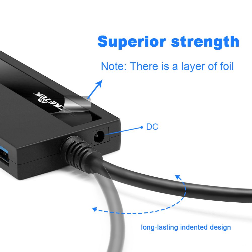 Rocketek-USB-30-hub-4-port-adapter-splitter-Power-Interface-for-PC--Laptop-1680208