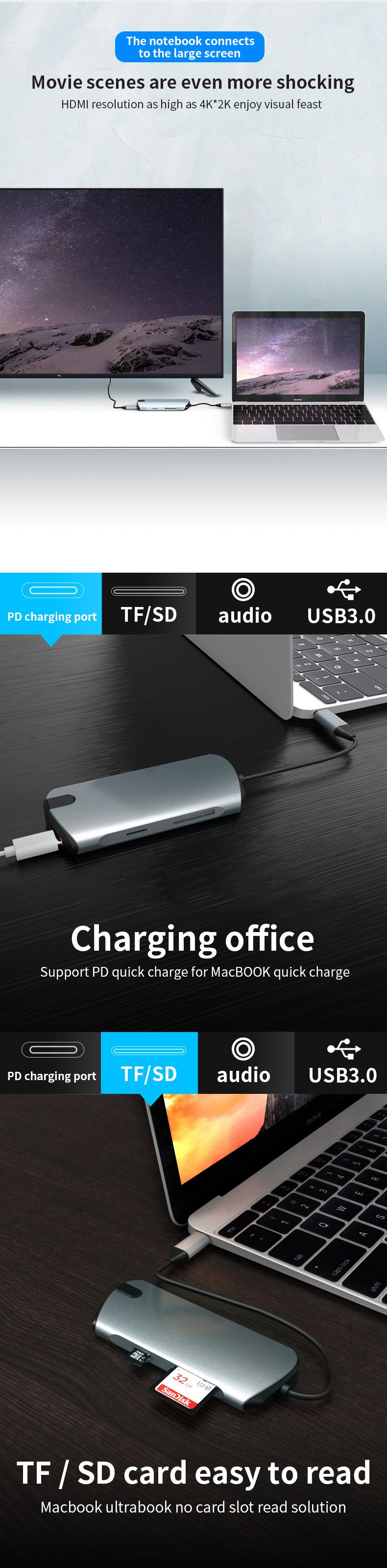 SEEWEI-1908C-Type-C-to-USB-Hub-USB-C-Hub-8-in-1-Docking-Station-HD--PD-Charging--35mm-Audio--TF--SD--1649214