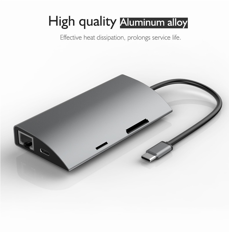 SEEWEI-TW9A-9-in-1-USB-C-Hub-HD-Converter-Type-C-to-USB-30--3--M-SD--SD--RJ45--Type-C--35mm-Audio--H-1643773