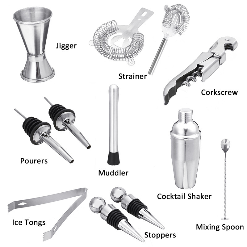 11012PCS-750ml-Stainless-Steel-Cocktail-Shaker-Mixer-Drink-Set-Bartender-Bar-Tool-1709831